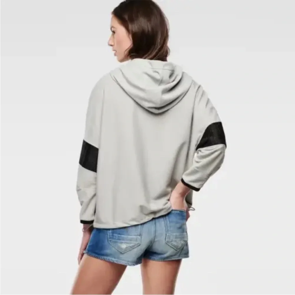 G-Star The Florence Loose Hooded Vest Sweat Jacket NWT